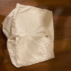 White H&M denim shorts